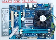ชุดมเมนบอร์ด775 DDR3 Socket775 G41 + cpu intel Core 2.5-3.3 GHz   เทสใช้งานปกติดีครับ รับประกันการใช้งานจากทางร้านครับ
