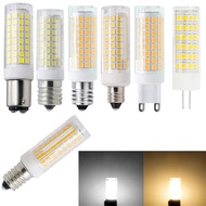 LED Light Bulbs Mini Dimmable G4 G9 BA15D E11 E12 E14 E17 9W 102 LEDs Corn Bulbs Replace 80W Halogen