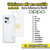 🔥 ฟิล์มกันรอย ฟิล์มหลัง เคฟล่า รุ่น OPPO FindX5Pro FindX3Pro X2Pro X2 FindX F11Pro F11 F9 F7 F5 F1s F1 Plus K3 ฟิล์มoppo ฟิล์มเคฟล่าoppo ฟิล์มหลังoppo  ฟิล์มกันรอยoppo