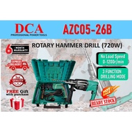 DCA ROTARY HAMMER DRILL AZC05-26B WITH FULLY ACCESORIES