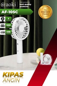 Aoki kipas tangan rechargeable af-105c / aoki portable rechargeable fan af-105c