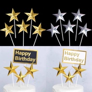 Star Cake Topper contains 5/ Star Cake decorations containing 5 pieces