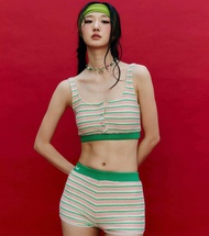 Vividvibe.co - Ceblu knitted set ชุดเซ็ตผ้าknitปักลาย