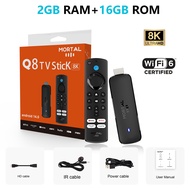 Mortal Q8 Android14 TV stick WIFI6 Voice Control TV stick  8K video Allwinner H313 Netflix YouTube T