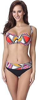 Women's Shaping Bikini F13 2 (Pattern-323, Cup 32F/Bottom 36), Pattern-323, 36