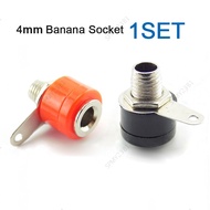 Red+black Binding Post Female Socket Jack Banana Plug Connector 4MM Terminal Banana Seat  MY23B1