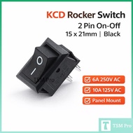 KCD1 Rocker Switch 10*15mm / 15*21mm Mini Push Button Switch ON-OFF-ON 2 Pins