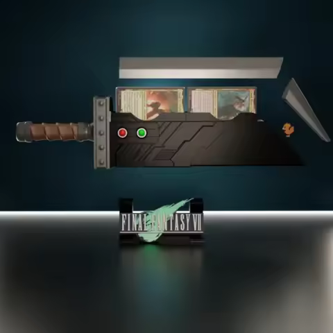 Commander Card Storage Box Final Fantasy MTG Game Collection Card Box And Dice Box With Card Stand C