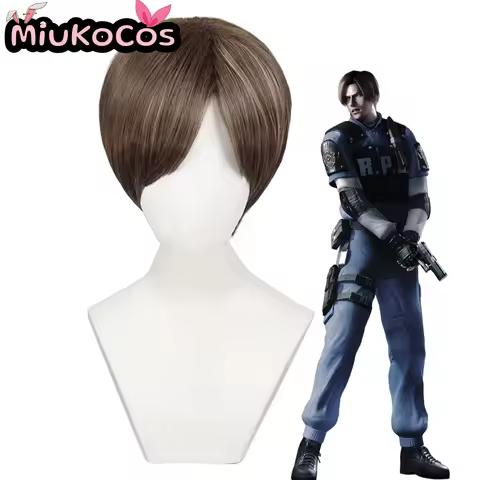 IN STOCK Leon Scott Kennedy Cosplay Wig MiukoCosplay Game Resident Evil Village Cosplay