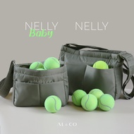AL&amp; CO | Nelly Baby travel bag in Pewter Green