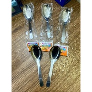 Combo of 5 PCS High quality, thick, shiny and luxurious stainless steel pho spoons M86