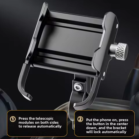 Universal Phone Holder Metal Mobile Phone Holder GPS Navigation Stand Special Motorcycle Bike Riding