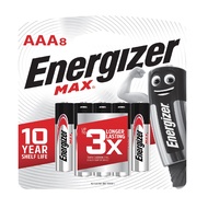 ENERGIZER 8PCS MAX AAA ALKALINE BATTERY E92BP8M 1.5V