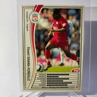 Football Card FLORENT SINAMA-PONGOLLE LIVERPOOL WCCF EUROPEAN Clubs 2005-2006 PANINI (Japan Edition)