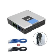 【Trending Now】 2 Ports Sip V2 Voip Phone Adapter With Cable For Linksys Pap2t