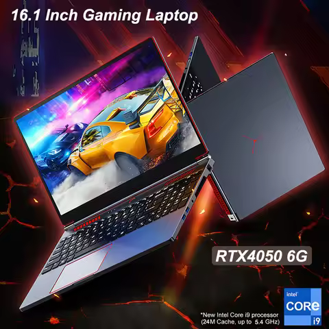 16.1 Inch Gaming Laptop RTX4050 6G Intel Core i9-13900HK RAM Max 64GB DDR5 2TB SSD 2*M.2 WiFi Window