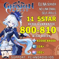 Genshin impact ID [Fast delivery] Wish/re-register re-pull the Asian server Paimon Diluc Venti Amber