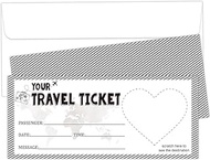 Surprise Destination Revealed Card Boarding Pass, 5 Set Plane Tickets Surprise Trip Ticket, Diy Birt