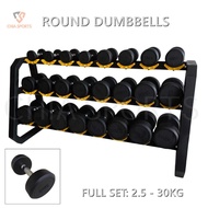 PROMOTION Round Dumbbell Set Dumbbells Weight 2.5kg 5kg 7.5kg 10kg 12.5kg 15kg 17.5kg 20kg 22.5kg 25