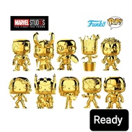 Funko POP! Marvel Studios - Gold Chrome - Iron Man Loki Groot Captain Hulk Black Widow Thor Gamora Antman