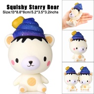 Kids Boy Girl Fun Novelty Anti-stress Toy Adult Squishy Poo Starry Bear Squeeze Slow Rising Fun Toy