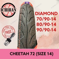 Tayar BUNGA MAXXIS DIAMOND Tyre Cheetah 14" Tubeless Tyre CTH 72 70/90-14 80/90-14 90/90-14