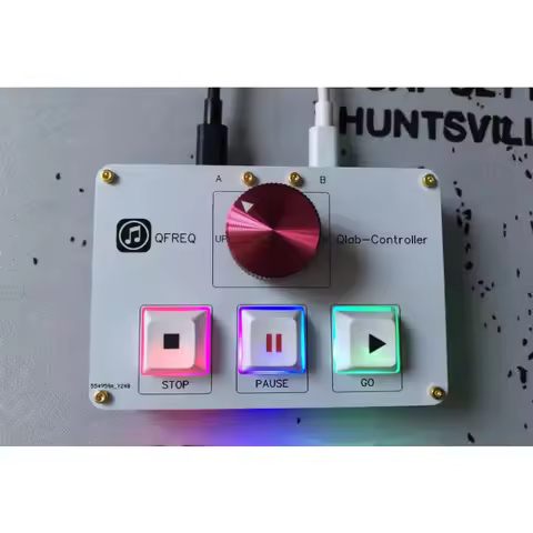 NEW QLAB Controller Supports Two Computers a for QLAB Hirrender P1 SSP Itunes KUGOU Foobar2000