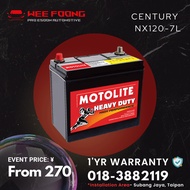 [Installation Provided] Century Motolite NX120-7/NX120-7L | Many cars'brand supported Car Battery | 