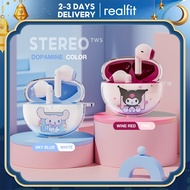 Realfit F2 Bluetooth Earphone Excellent Bass Wireless Earbuds with Mic Colorful Matching Headset 5H 