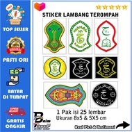 Stiker Terompah Nabi Rajah Darkah Sticker Trompah Kekinian Terompah Rosulullah Rajah Sandal Nabi Ros