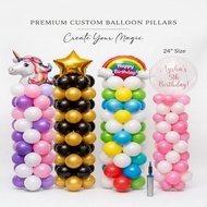 Balloon Pillar Sets for Decoration DIY Balloon Pillar Stand Kit with Water Base & Free Hand Pump Adj