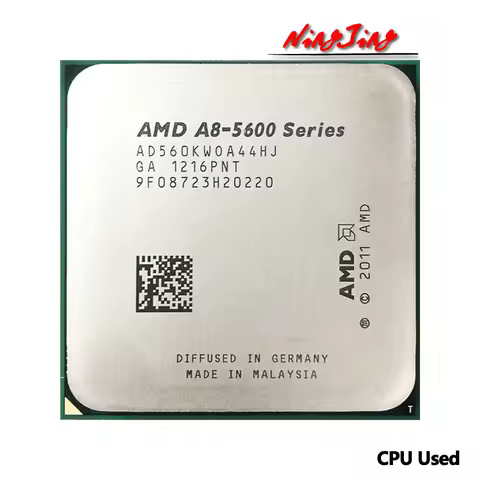 AMD A8 5600 A8-5600 3.6GHz Used AD560KWOA44HJ 100W HD 7560D Quad Core Socket FM2