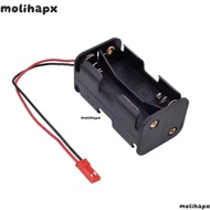 MOLIH 1/2/4pcs RC ON/ Switch, Plastic 5.7*3.0*3.0cm JST Connector 6V Receiver Box,  Black RC Light B