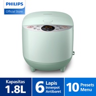 [EXTRA DISKON 40K] Philips 1.8L Digital Rice Cooker HD4515/85 - 400Watt Penanak Nasi Digital - 10 Me