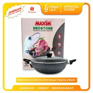 Neostone Wok Pan 30cm with Glass Lid Maxim