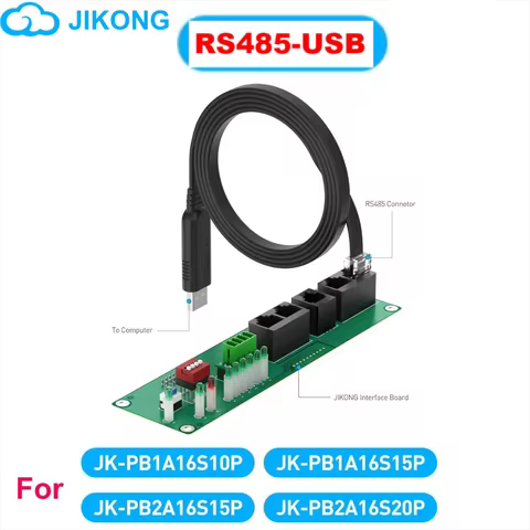 JKBMS USB to RJ45 Connector for JK-PB1A16S10P JK-PB1A16S15P JK-PB2A16S15P JK-PB2A16S20P Computer Con
