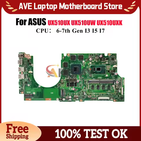 UX510UX Laptop Motherboard For ASUS ZenBook V510U U5000U UX510UXK UX510UX UX510U UX510UWK UX510UW Ma