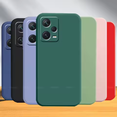 For Redmi Note 12 Pro 5G Case Cover Xiaomi Redmi Note 12 Pro 5G Funda Bumper Original Liquid Silicon
