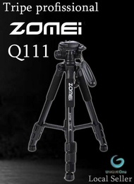 Zomei Q111 Portable Pro Camera Travel Tripod Lightweight Stand for DSLR Morroless camera (RAMDOM COL