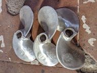 baling baling perahu balap ketinting model kkk daun 2 nomer 6½ as 3/4(19mm) almunium perahu kapal 3-