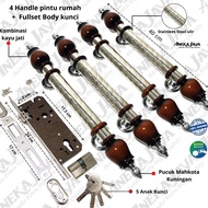 handle pintu rumah 2 set (isi 4) panjang 40 cm / gagang pintu rumah 1 set kunci Terbaru kupu tarung 