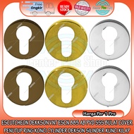 ESCUTCHEON DEKKSON VNT ESCN 885 AB PVD SSS ROUND COVER COVER DEKSON CYLINDER LOCK CYLINDER STAINLESS