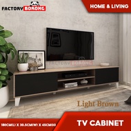 KILANG BORONG BUATAN MALAYSIA Kabinet TV 6 kaki Bangku TV Moden Rak TV Kabinet Penyimpanan Kabinet T