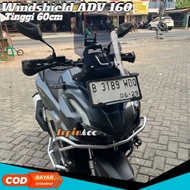 HITAM Adv 160 ADV 150 Windshield Visor Standard Model ADV 160 High YDP Smoke Black Clear