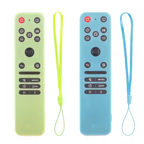 TV Remote Control Cover Anti-Slip Remote Case Lightweight Shockproof Silicone Case Compatible with 2