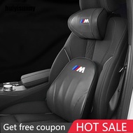 Huiyisunny   For BMW M Car Headrest Pillow Lumbar Pillow Leather Auto Pillow Head Rest Memory Foam Pillow Car Lumbar Back Support Pillow For BMW F30 E60 F10 E90 E46 E36 G20