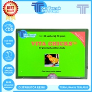 VITA CHICKS 10 GRAM 1 BOX (30 SACHETS) - Vitamin Growth for Chicks, DOC, Poultry, Vita Chicks