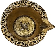 Indian Diwali Oil Lamp Pooja Diya Brass Light Puja Decorations Mandir Decoration Items Handmade Tabl