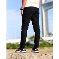 Seluar FZ Jeans Slimfit (Full Black) - Stretchable | Kain Getah - Authentic Local Brand | Denim | Lo