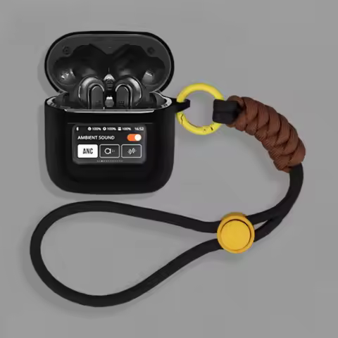 For JBL Tour Pro3 Case Cute Lanyard Pendant Silicone Soft Case Compatible with JBL Tour Pro3 Shockpr